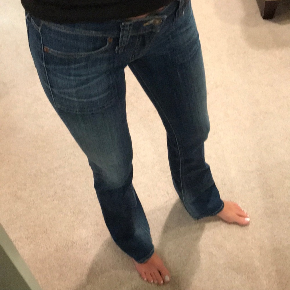 Red Engine flare jean size 28 Style FLAME - Picture 6 of 6